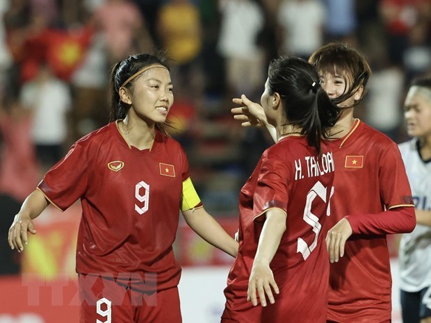Mỗi cầu thủ Đội tuyển Nữ Việt Nam nhận tối thiểu 30.000 USD tại World Cup Nữ 2023.(Ảnh: Minh Quyết/TTXVN)