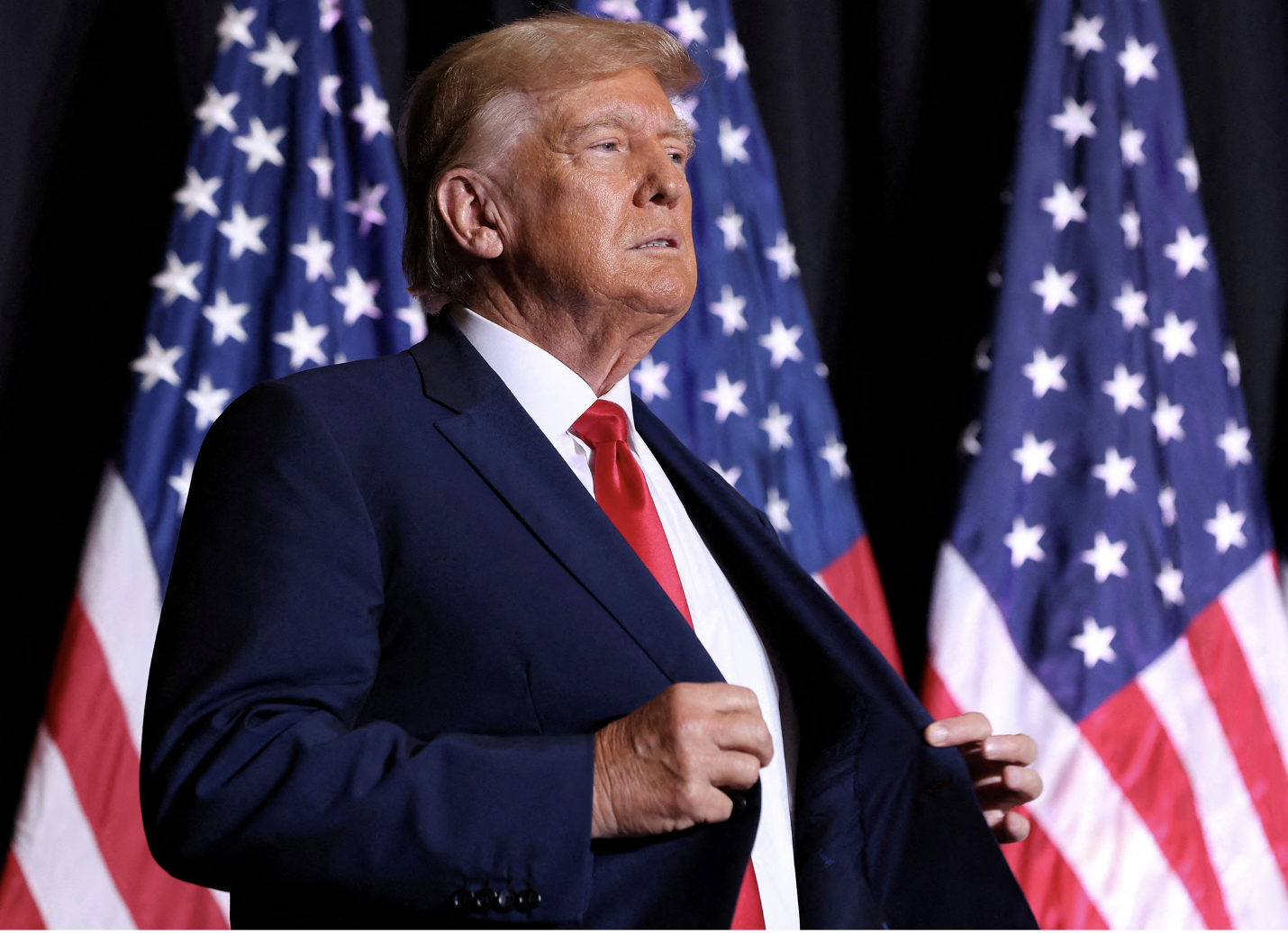 Cựu Tổng thống Donald Trump tham dự một sự kiện vận động tranh cử ở Council Bluffs, Iowa, ngày 7-7-2023. Ảnh: Reuters