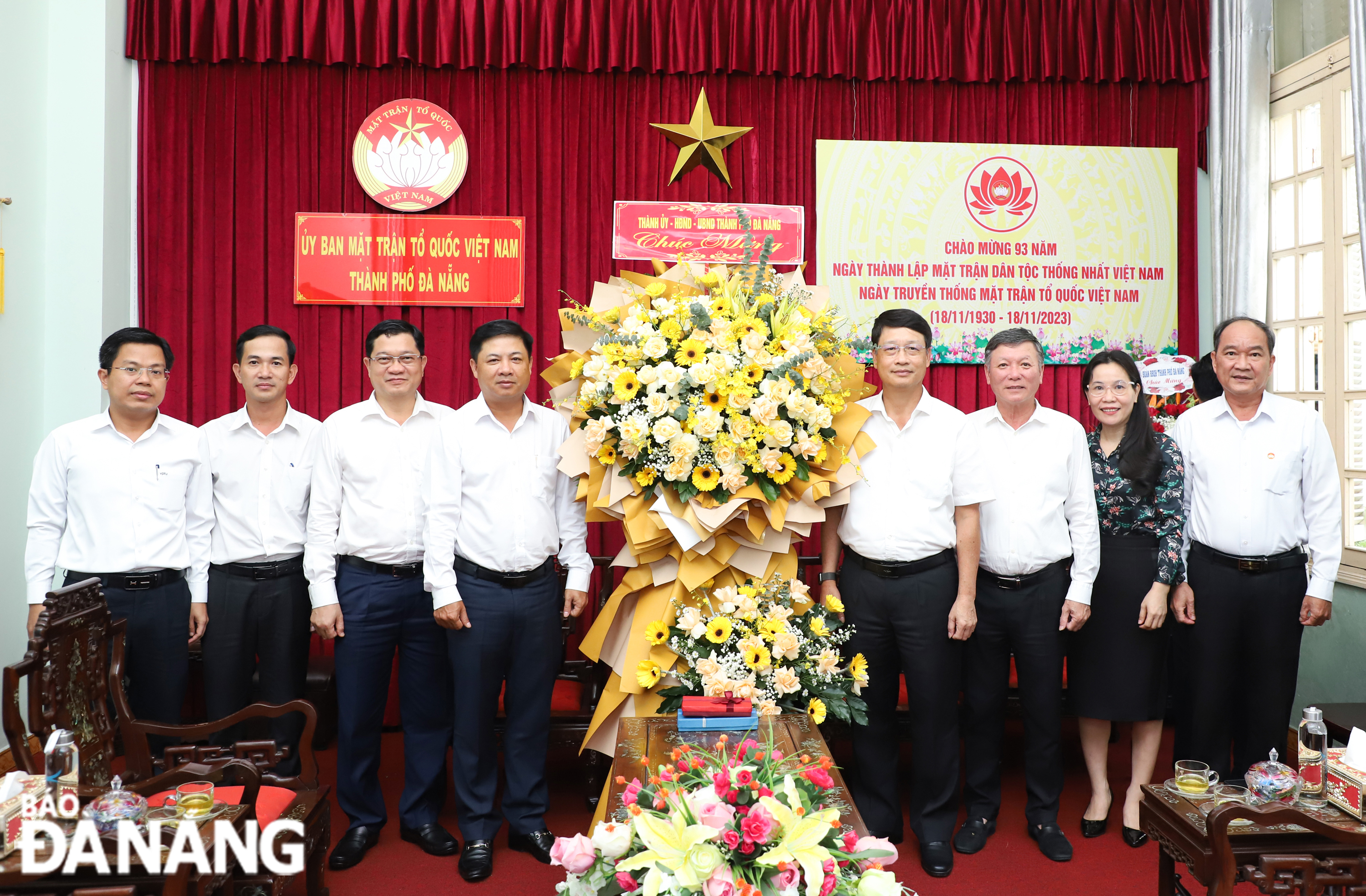 Phó Bí thư Thường trực Thành ủy Lương Nguyễn Minh Triết chúc mừng kỷ niệm 93 năm Ngày truyền thống MTTQ Việt Nam