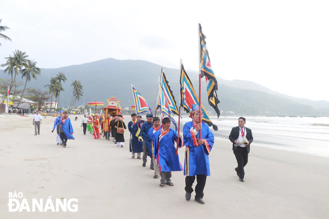 Lễ Cầu ngư tại bãi biển phường Mân Thái (quận Sơn Trà) năm 2023. Ảnh: K.H