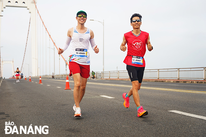 Runners have the opportunity to run across some of the city's famous bridges in a peaceful setting and cool weather.