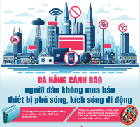 Infographic - Cảnh báo người dân không mua bán thiết bị phá sóng, kích sóng di động